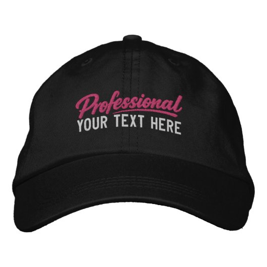 Professioneel Gepersonaliseerd Voeg Uw Eigen Tekst Geborduurde Pet (Voorkant)