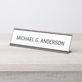 Professioneel Gepersonaliseerde Naam Bureau Naambordje (Voorkant)