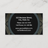 Professioneel geregistreerd verpleeggeld en zwart visitekaartje (Achterkant)