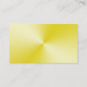Professioneel gewoon gele radiale metalen blik visitekaartje (Achterkant)
