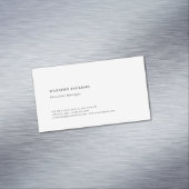 Professioneel gewoon minimalistisch modern magnetisch visitekaartje (Voorbeeld)