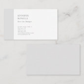 Professioneel gewoon minimalistisch modern trendy visitekaartje (Voorkant / Achterkant)