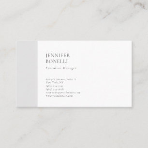 Professioneel gewoon minimalistisch modern trendy visitekaartje