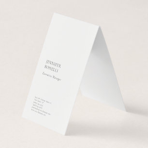 Professioneel gewoon minimalistisch modern trendy visitekaartje