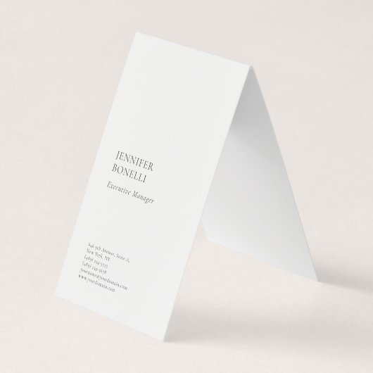 Professioneel gewoon minimalistisch modern trendy visitekaartje (Voorkant)