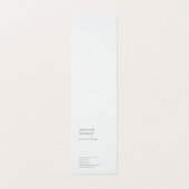 Professioneel gewoon minimalistisch modern trendy visitekaartje (Buitenkant ongevouwen)