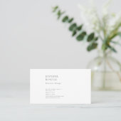 Professioneel gewoon minimalistisch modern trendy visitekaartje (Staand voorkant)