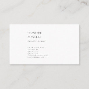 Professioneel gewoon minimalistisch modern trendy  visitekaartje