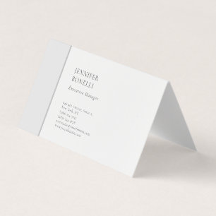 Professioneel gewoon minimalistisch modern trendy visitekaartje