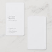 Professioneel gewoon minimalistisch modern trendy  visitekaartje (Voorkant / Achterkant)