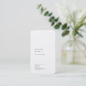 Professioneel gewoon minimalistisch modern trendy  visitekaartje (Staand voorkant)