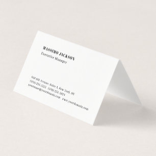 Professioneel gewoon minimalistisch modern visitekaartje