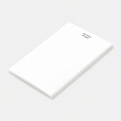 Professioneel Gewoon Modern Minimalistisch Wit Post-it® Notes (Schuin)