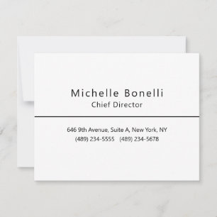 Professioneel Gewoon Modern Minimalistisch Wit RSVP Kaartje