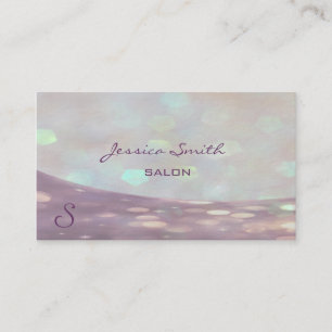 Professioneel glamoureus elegant bokeh monogram visitekaartje