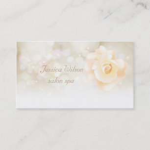 Professioneel glamoureus elegant bokeh roos visitekaartje