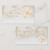 Professioneel glamoureus elegant bokeh roos visitekaartje (Voorkant / Achterkant)