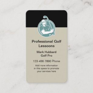 Professioneel Golfthema Visitekaartje