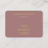 Professioneel Goud Monogram Moderne Sjabloon Luxe Visitekaartje (Achterkant)
