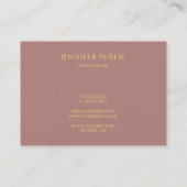 Professioneel Goud Monogram Moderne Sjabloon Luxe Visitekaartje (Achterkant)
