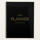 Professioneel Goud & Zwart Blijf Gericht Offerte 2 Planner (Voorkant)