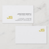 Professioneel goudvormig design visitekaartje (Voorkant / Achterkant)