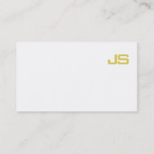 Professioneel goudvormig design visitekaartje (Achterkant)