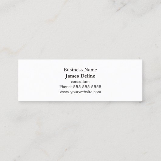 Professioneel Grijs Blauw Monogram Visitekaartje (Achterkant)