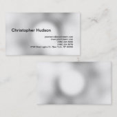 Professioneel grijs eenvoudig Visitekaartje (Voorkant / Achterkant)