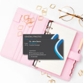 Professioneel Grijs en Blauw Modern Minimalist Visitekaartje