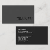 Professioneel grijs fitness Visitekaartje (Voorkant / Achterkant)