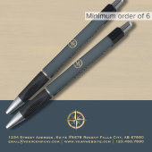 Professioneel grijs goud logo pen