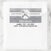 Professioneel grijs hout — Handyman Construction Rechthoekige Sticker (Tas)