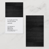 Professioneel grijs hout White Trendy Consultant Visitekaartje (Voorkant / Achterkant)