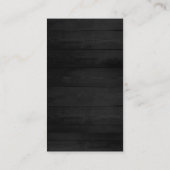 Professioneel grijs hout White Trendy Consultant Visitekaartje (Achterkant)