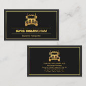 Professioneel grijs Lijst met Gold Truck Visitekaartje (Voorkant / Achterkant)