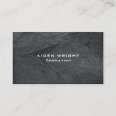 Professioneel grijs Stijlvol Modern Minimalistisch Visitekaartje (Voorkant)