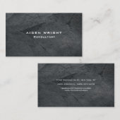 Professioneel grijs Stijlvol Modern Minimalistisch Visitekaartje (Voorkant / Achterkant)