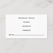 Professioneel grijs Visitekaartje (Achterkant)