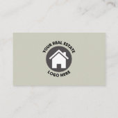 Professioneel Groen Laten we Echte Estate spreken Visitekaartje (Achterkant)