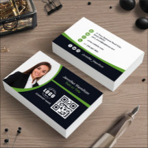 Professioneel Groen voeg uw foto van de Code QR to