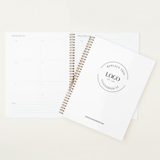 Professioneel Groot Aangepast Logo Website Merkgeb Planner (Display)