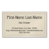 Professioneel Haar Dresser Magnetisch Visitekaartj Magnetisch Visitekaartje (Voorkant)