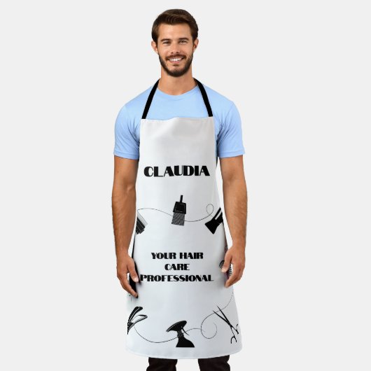 Professioneel Haar Styling Schort (Gedragen)