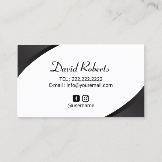 Professioneel haargebonden Tattoo Scalp Micropigme Visitekaartje (Achterkant)