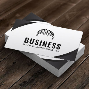Professioneel haargebonden Tattoo Scalp Micropigme Visitekaartje