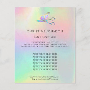 professioneel hair stylist flyer