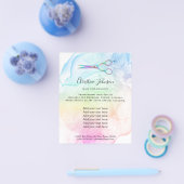 professioneel hairdresser alcohol ink design flyer (Enkel)