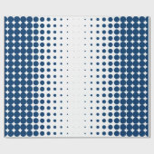 Professioneel Halftoonpatroon Blauw Wit Cadeaupapier (Vlak)