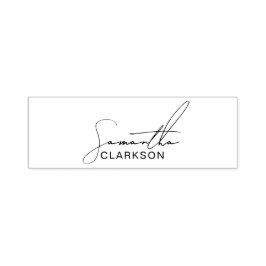 Professioneel handgeschreven lettertype naam typog zelfinktende stempel